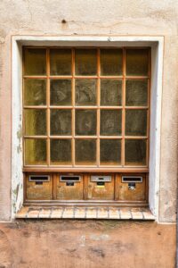 mail box, wall, facade, town, alley, pierre, historical, house, letter